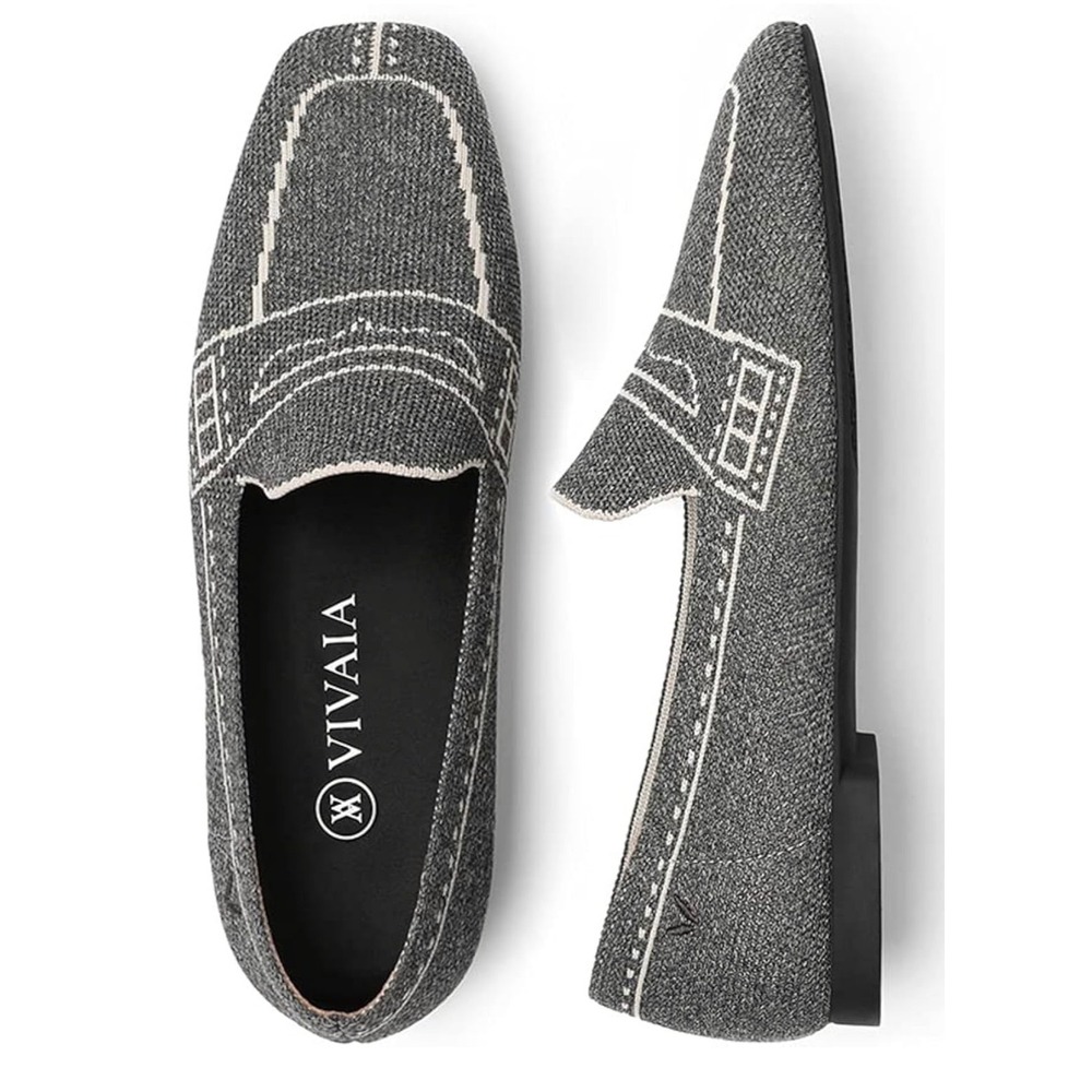 NWB Vivaia Sierra Slip On Washable Loafers in Gray Size 40 - Picture 2 of 16